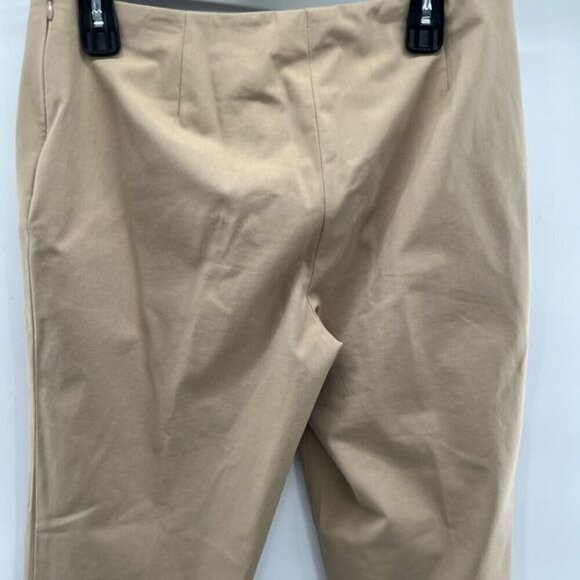 Lafayette 148 New York brown ankle trousers pants size 6 side zip - Picture 4 of 10